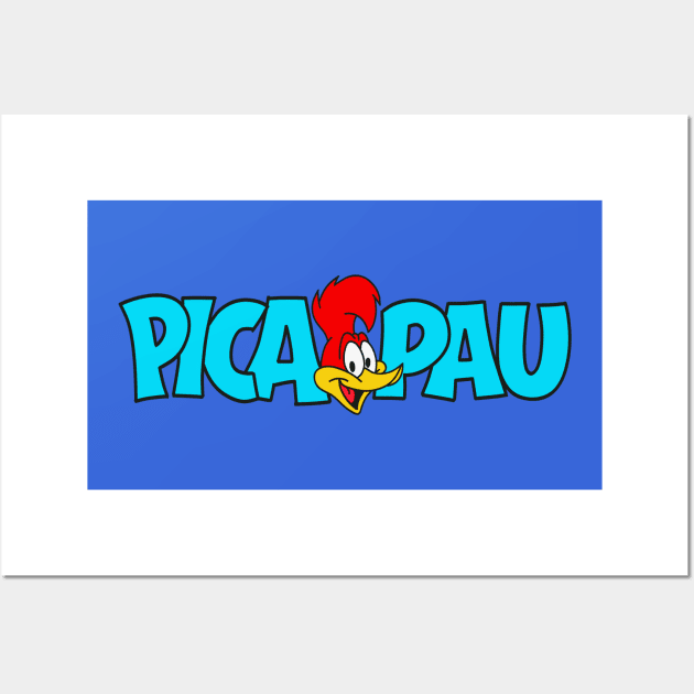 Pica Pau Woodpecker Clássico Desenho Animado Wall Art by GoneawayGames